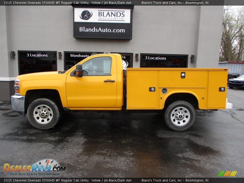 2015 Chevrolet Silverado 3500HD WT Regular Cab Utility Yellow / Jet Black/Dark Ash Photo #1