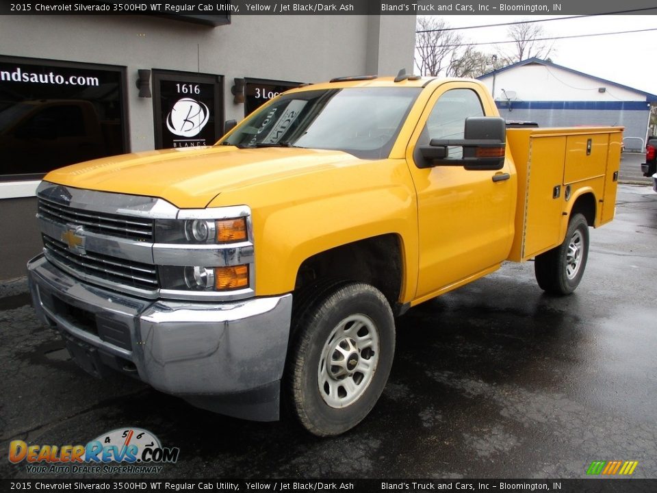 2015 Chevrolet Silverado 3500HD WT Regular Cab Utility Yellow / Jet Black/Dark Ash Photo #2