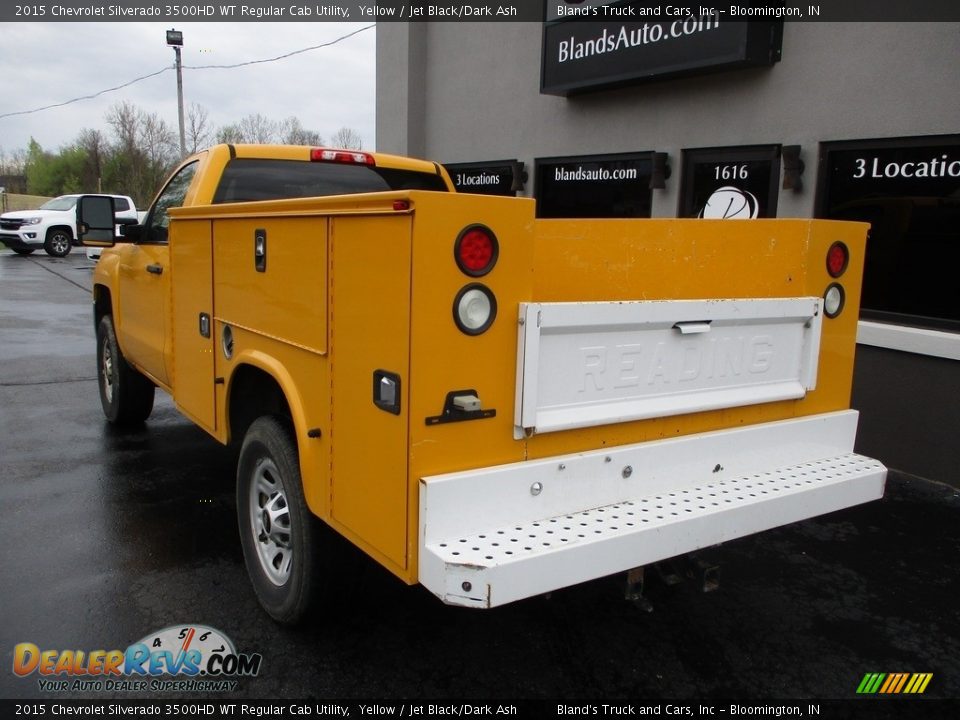 2015 Chevrolet Silverado 3500HD WT Regular Cab Utility Yellow / Jet Black/Dark Ash Photo #3