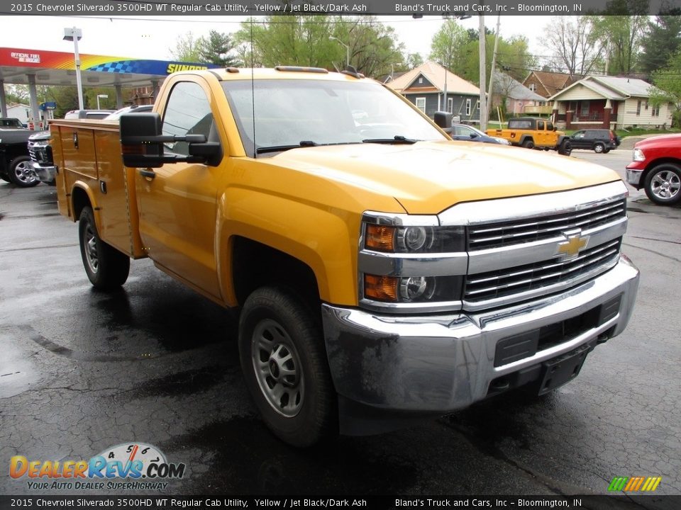 2015 Chevrolet Silverado 3500HD WT Regular Cab Utility Yellow / Jet Black/Dark Ash Photo #5