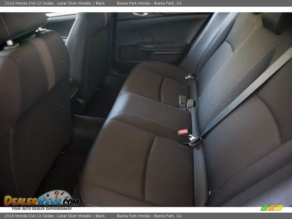 2019 Honda Civic LX Sedan Lunar Silver Metallic / Black Photo #4