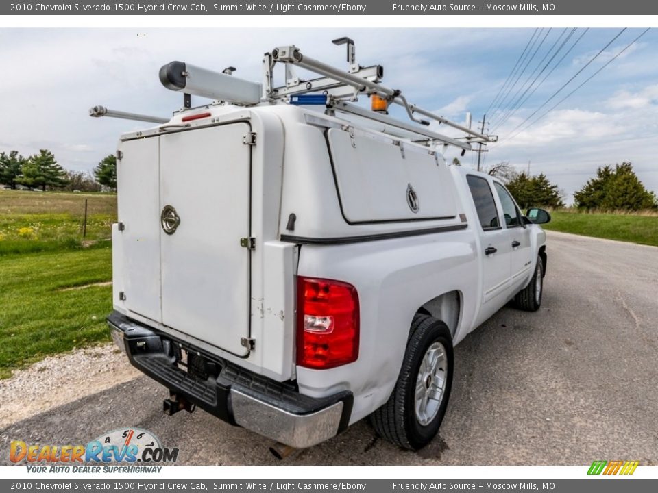 2010 Chevrolet Silverado 1500 Hybrid Crew Cab Summit White / Light Cashmere/Ebony Photo #4