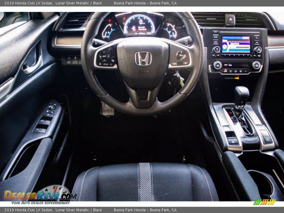 2019 Honda Civic LX Sedan Lunar Silver Metallic / Black Photo #5
