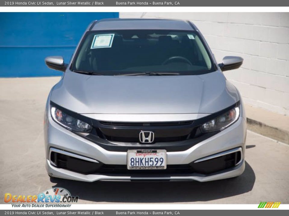 2019 Honda Civic LX Sedan Lunar Silver Metallic / Black Photo #7