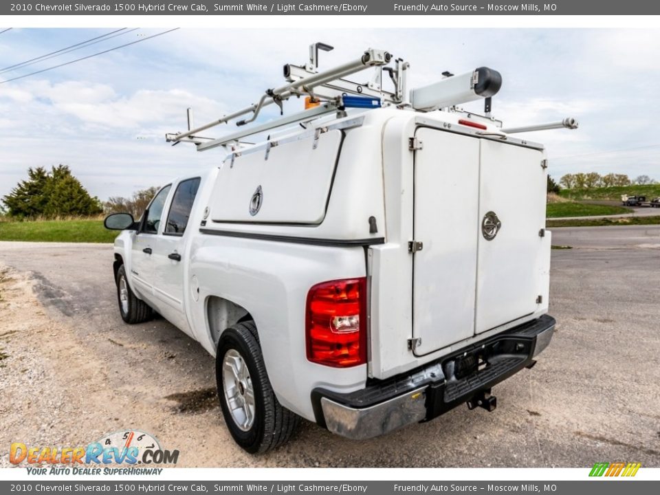 2010 Chevrolet Silverado 1500 Hybrid Crew Cab Summit White / Light Cashmere/Ebony Photo #6