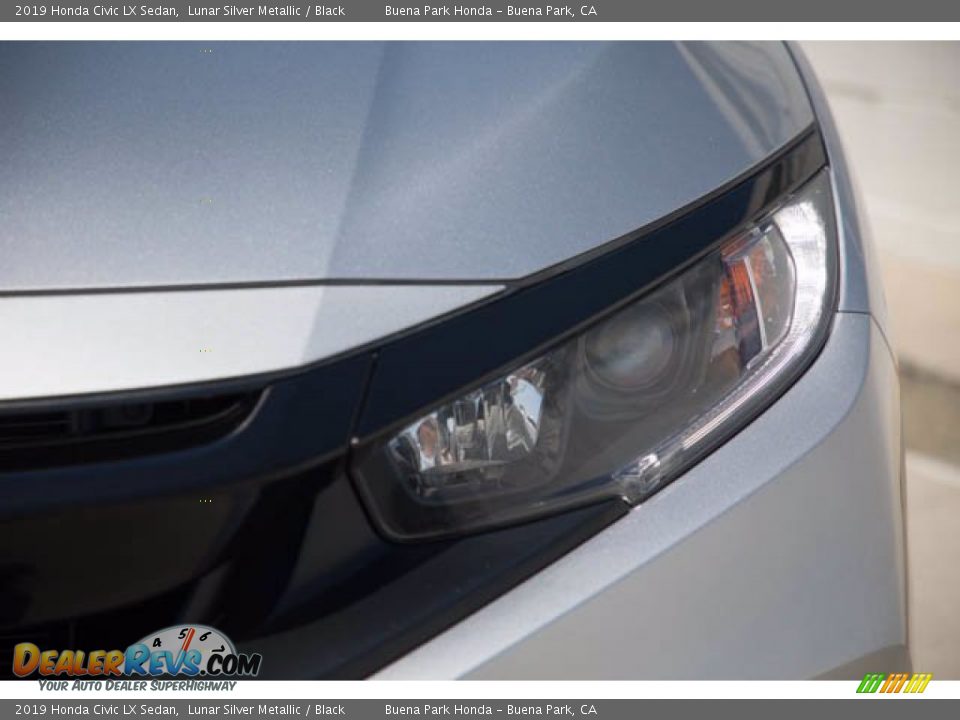 2019 Honda Civic LX Sedan Lunar Silver Metallic / Black Photo #9