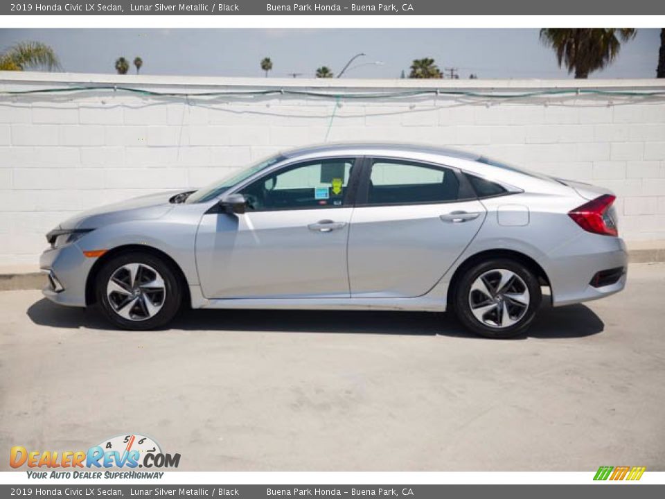 2019 Honda Civic LX Sedan Lunar Silver Metallic / Black Photo #10