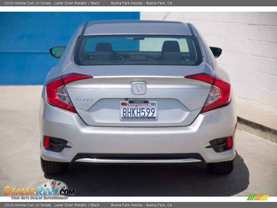 2019 Honda Civic LX Sedan Lunar Silver Metallic / Black Photo #11