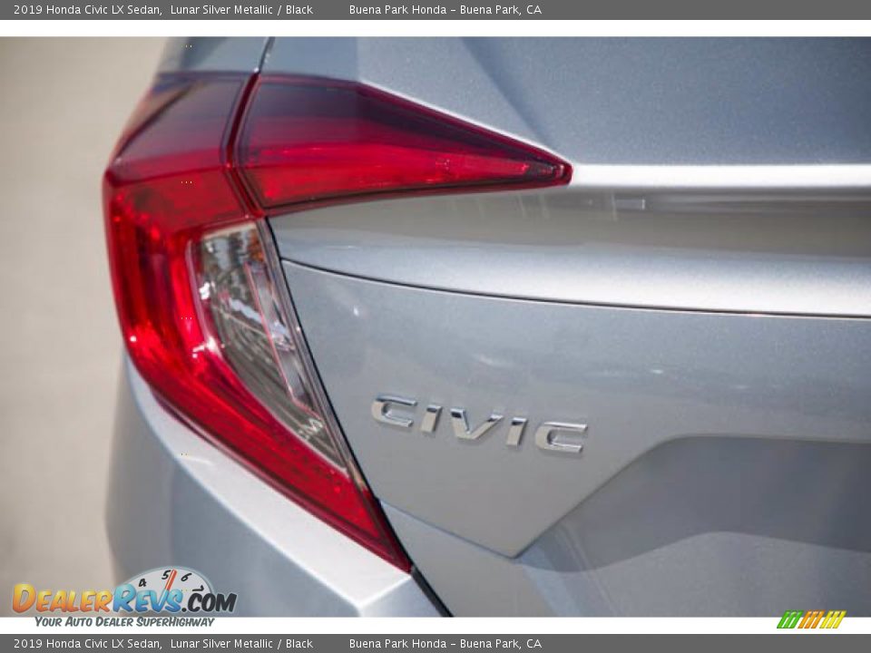 2019 Honda Civic LX Sedan Lunar Silver Metallic / Black Photo #12