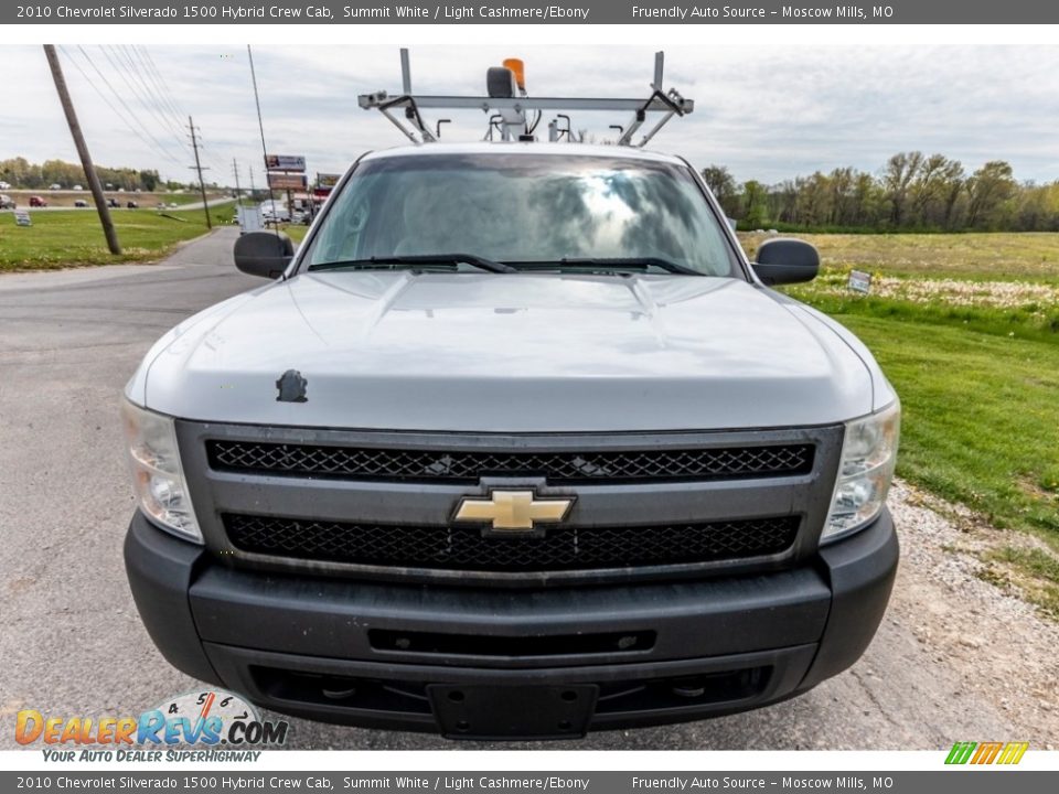 2010 Chevrolet Silverado 1500 Hybrid Crew Cab Summit White / Light Cashmere/Ebony Photo #9