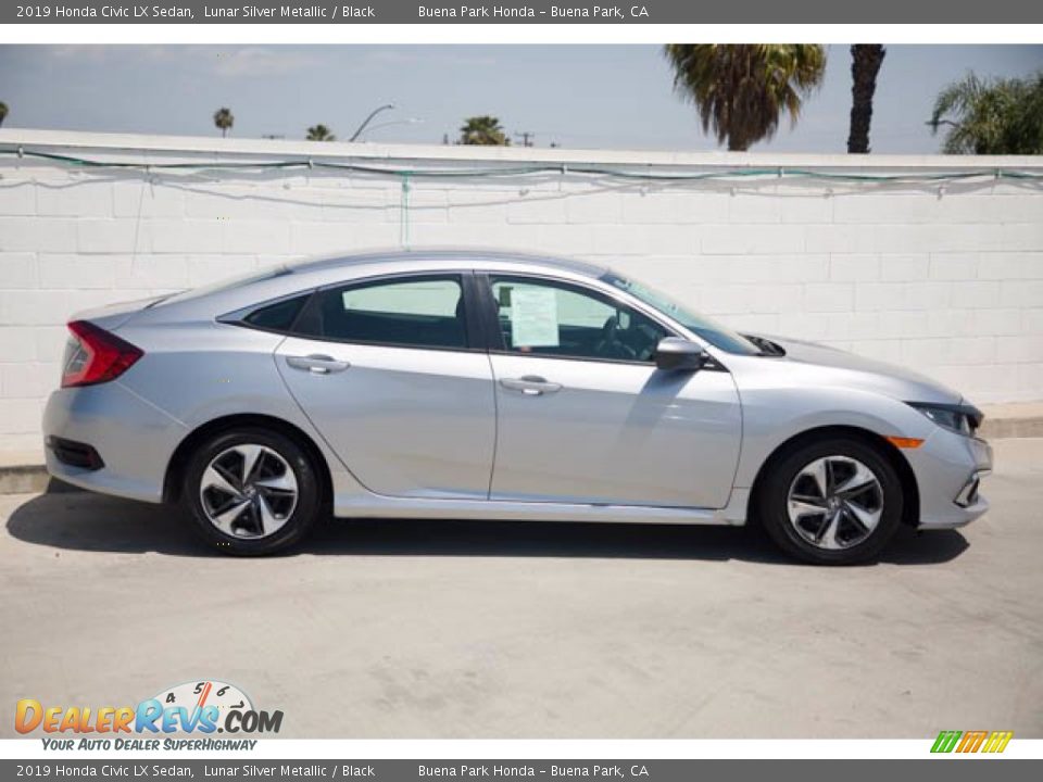 2019 Honda Civic LX Sedan Lunar Silver Metallic / Black Photo #14