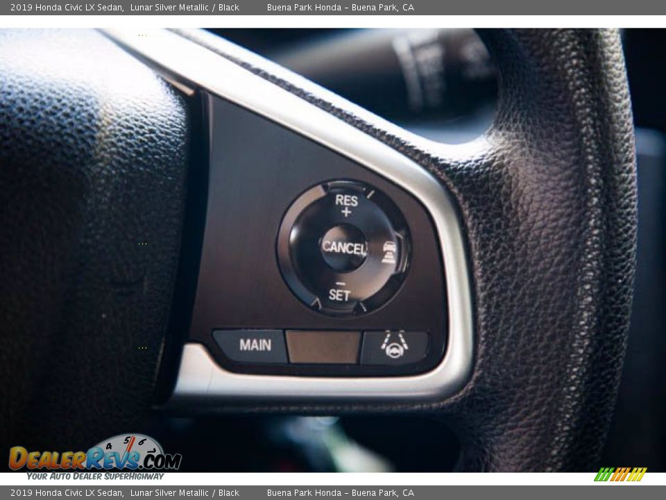 2019 Honda Civic LX Sedan Lunar Silver Metallic / Black Photo #17