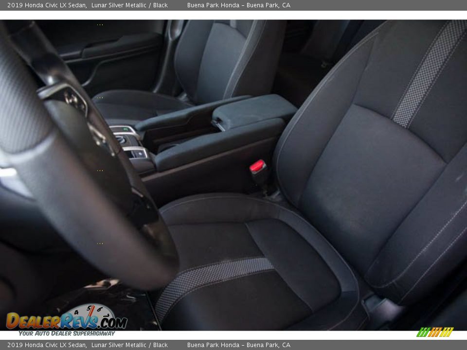 2019 Honda Civic LX Sedan Lunar Silver Metallic / Black Photo #18