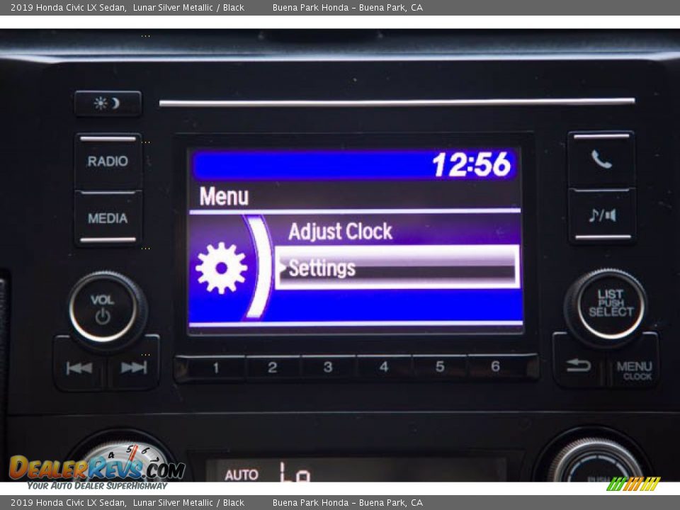 2019 Honda Civic LX Sedan Lunar Silver Metallic / Black Photo #25