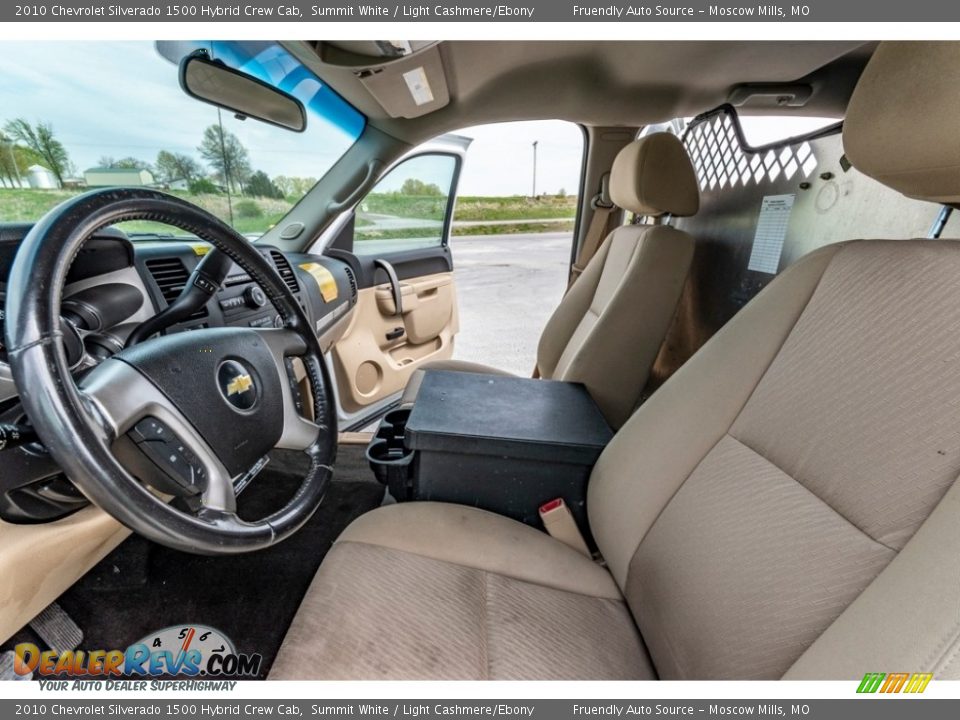 2010 Chevrolet Silverado 1500 Hybrid Crew Cab Summit White / Light Cashmere/Ebony Photo #20