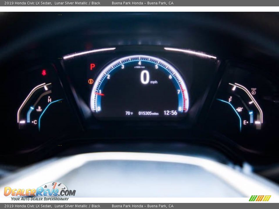 2019 Honda Civic LX Sedan Lunar Silver Metallic / Black Photo #27