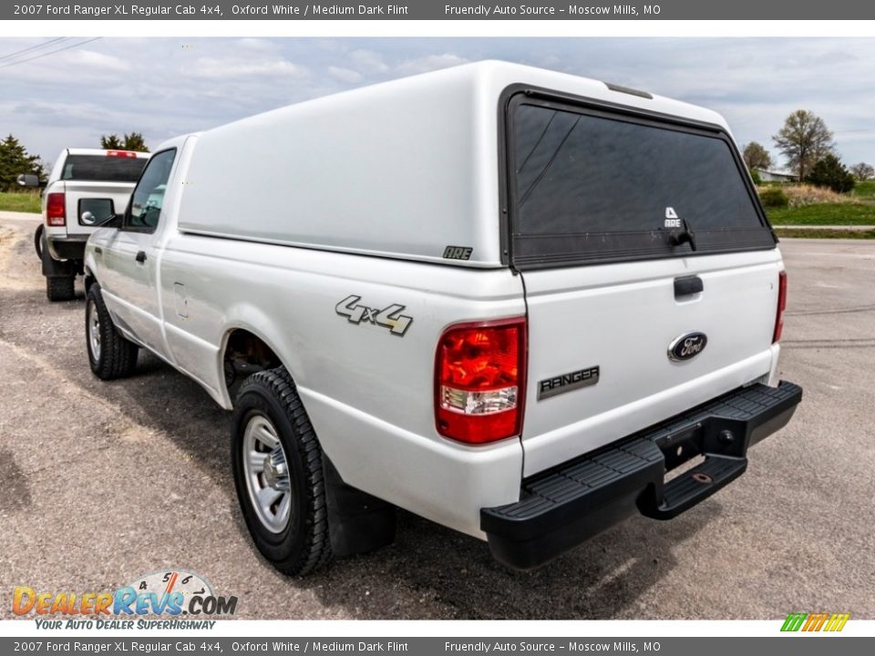 2007 Ford Ranger XL Regular Cab 4x4 Oxford White / Medium Dark Flint Photo #6