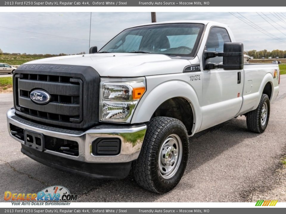 2013 Ford F250 Super Duty XL Regular Cab 4x4 Oxford White / Steel Photo #8