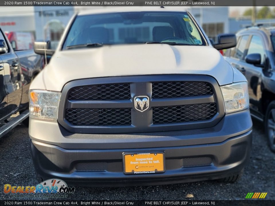 2020 Ram 1500 Tradesman Crew Cab 4x4 Bright White / Black/Diesel Gray Photo #2