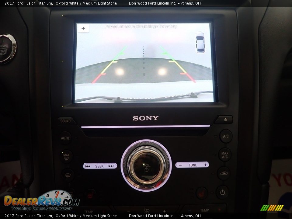 2017 Ford Fusion Titanium Oxford White / Medium Light Stone Photo #2