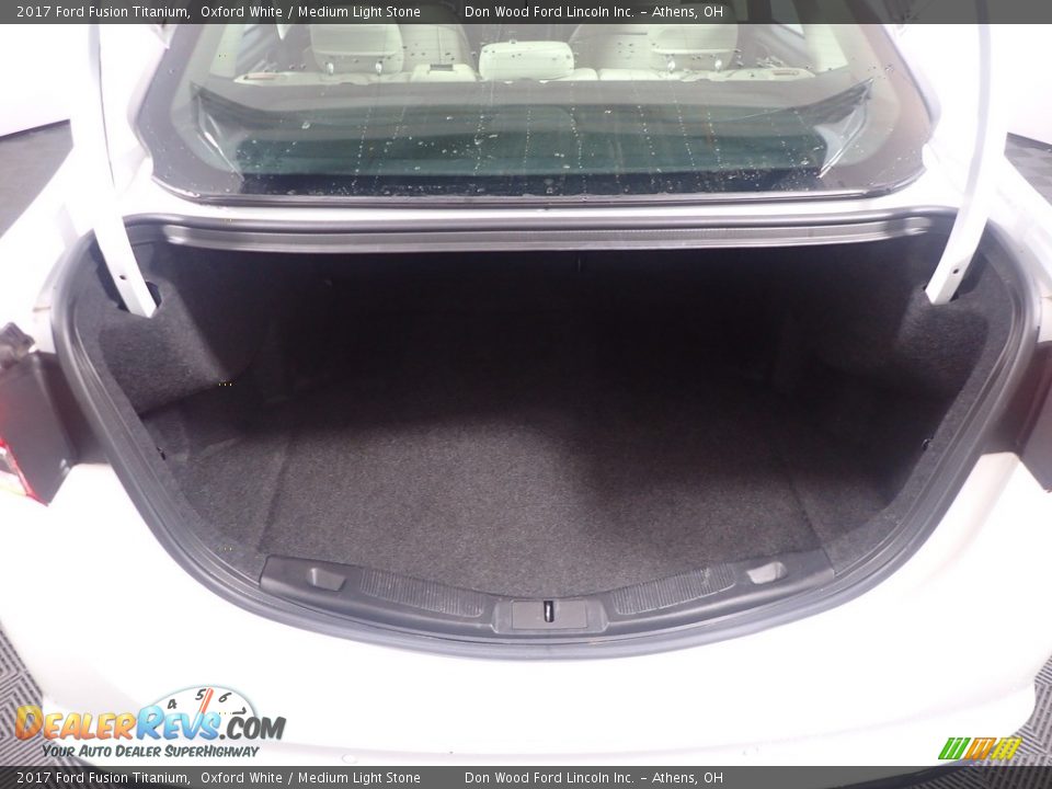 2017 Ford Fusion Titanium Oxford White / Medium Light Stone Photo #15