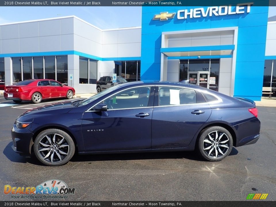 2018 Chevrolet Malibu LT Blue Velvet Metallic / Jet Black Photo #3