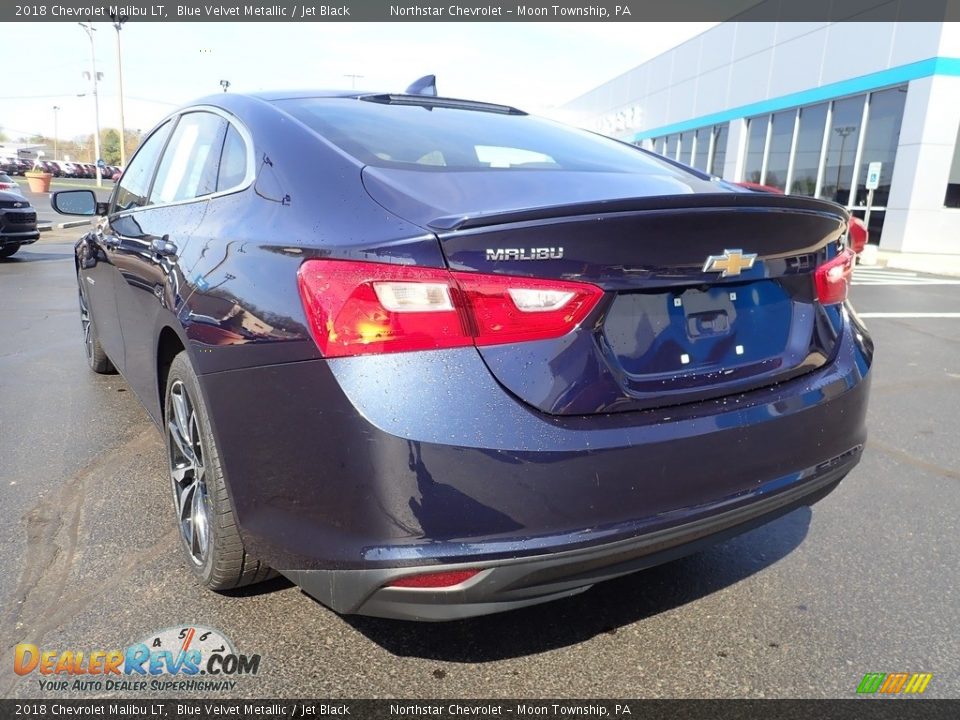 2018 Chevrolet Malibu LT Blue Velvet Metallic / Jet Black Photo #5