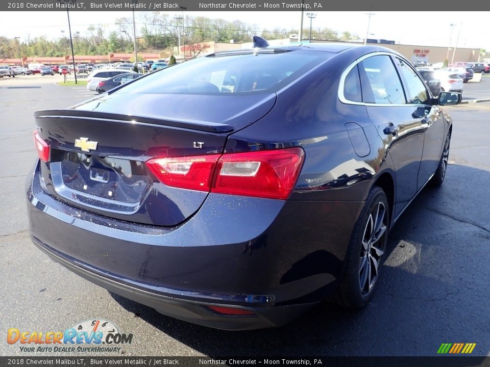 2018 Chevrolet Malibu LT Blue Velvet Metallic / Jet Black Photo #8