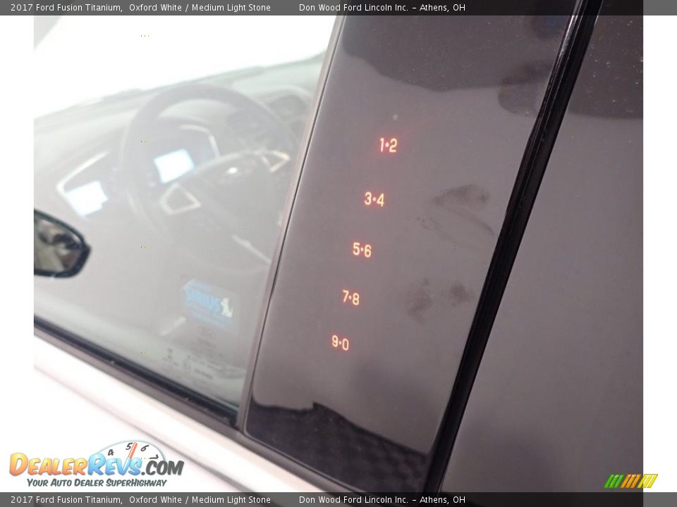 2017 Ford Fusion Titanium Oxford White / Medium Light Stone Photo #23