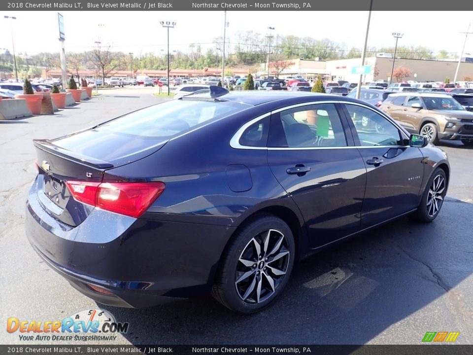 2018 Chevrolet Malibu LT Blue Velvet Metallic / Jet Black Photo #9