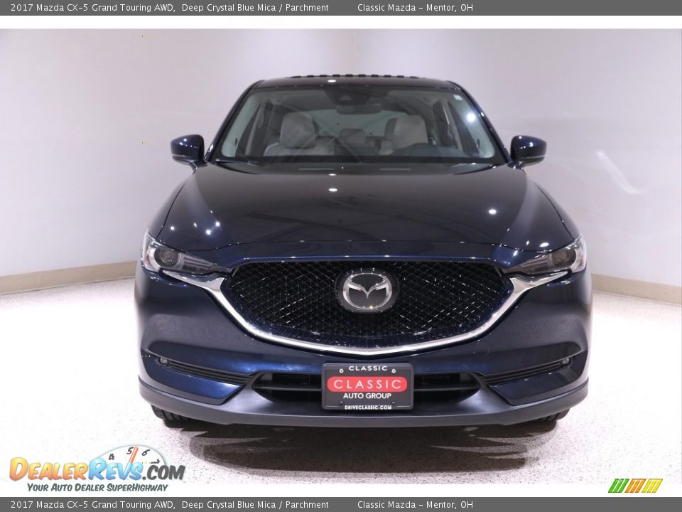 2017 Mazda CX-5 Grand Touring AWD Deep Crystal Blue Mica / Parchment Photo #2