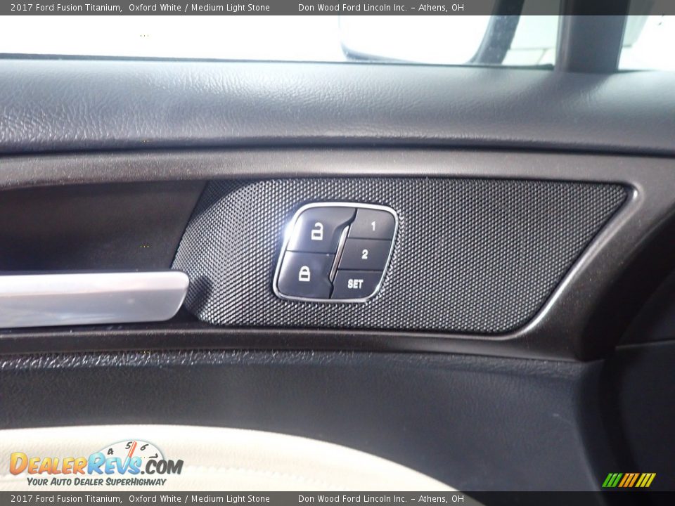 2017 Ford Fusion Titanium Oxford White / Medium Light Stone Photo #26