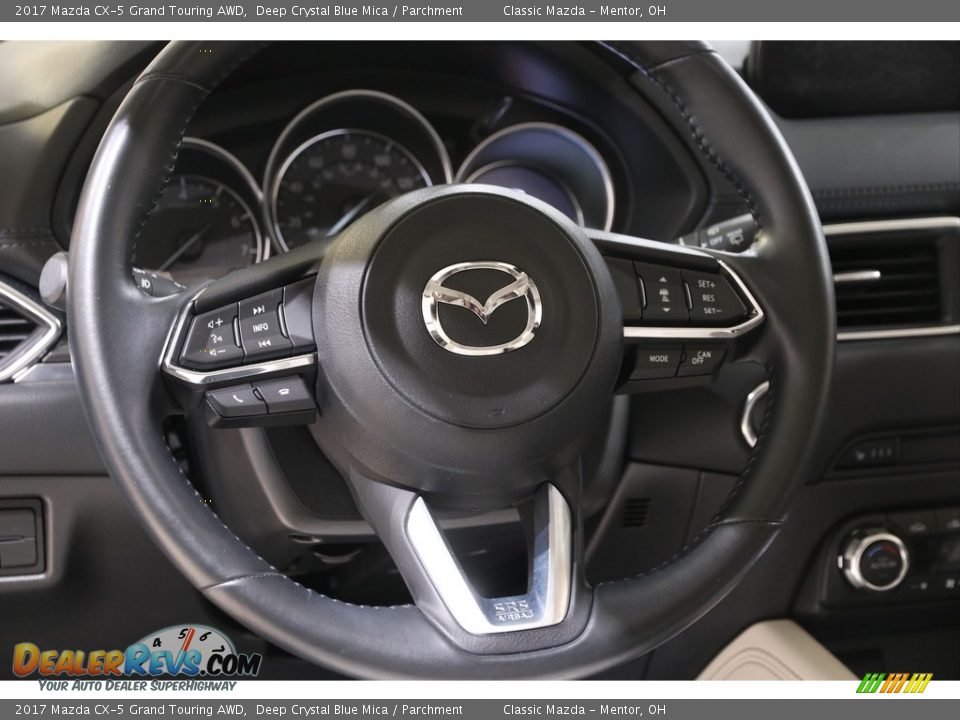 2017 Mazda CX-5 Grand Touring AWD Deep Crystal Blue Mica / Parchment Photo #7