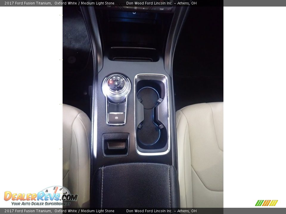 2017 Ford Fusion Titanium Oxford White / Medium Light Stone Photo #35