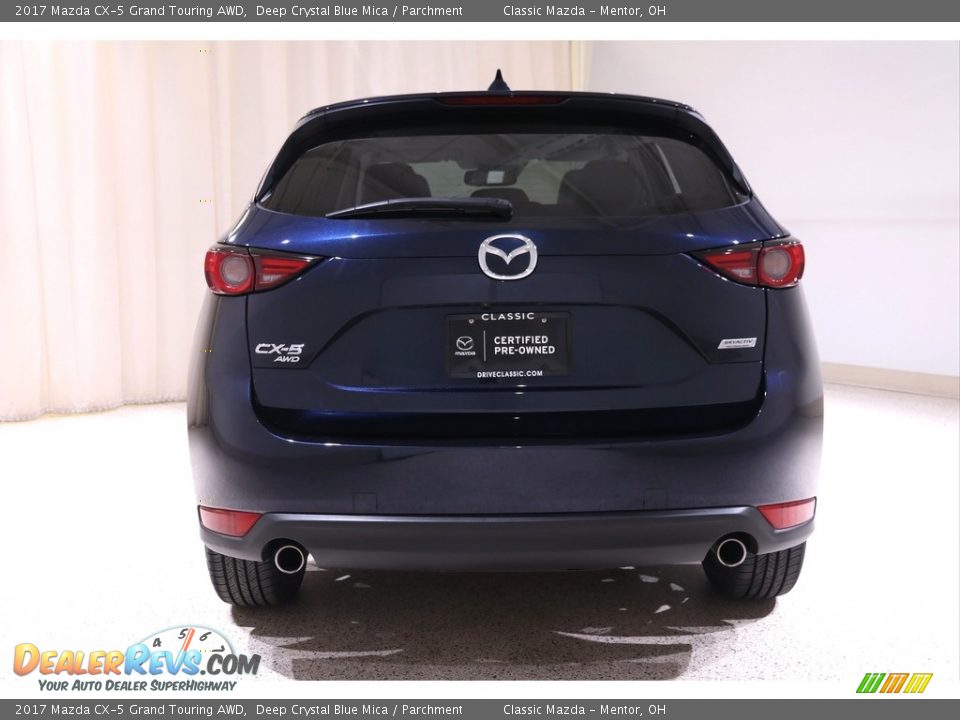 2017 Mazda CX-5 Grand Touring AWD Deep Crystal Blue Mica / Parchment Photo #16