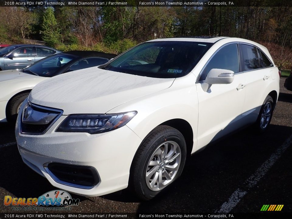 2018 Acura RDX FWD Technology White Diamond Pearl / Parchment Photo #1