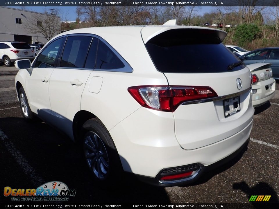 2018 Acura RDX FWD Technology White Diamond Pearl / Parchment Photo #2