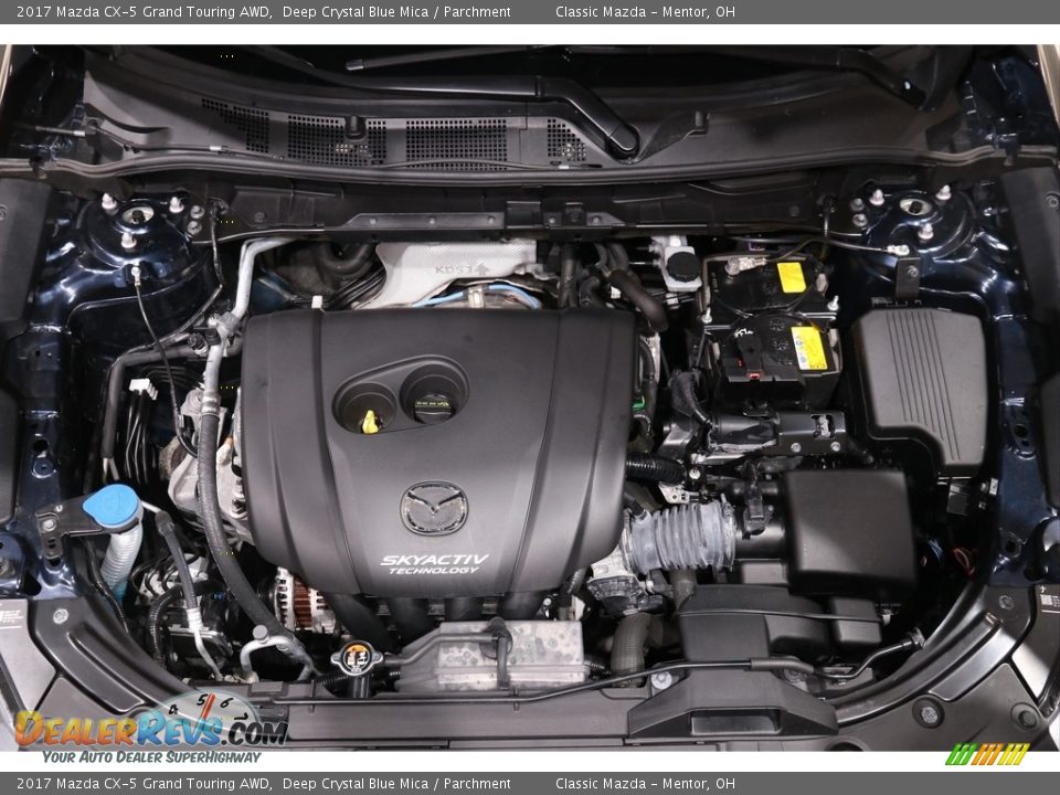 2017 Mazda CX-5 Grand Touring AWD Deep Crystal Blue Mica / Parchment Photo #17