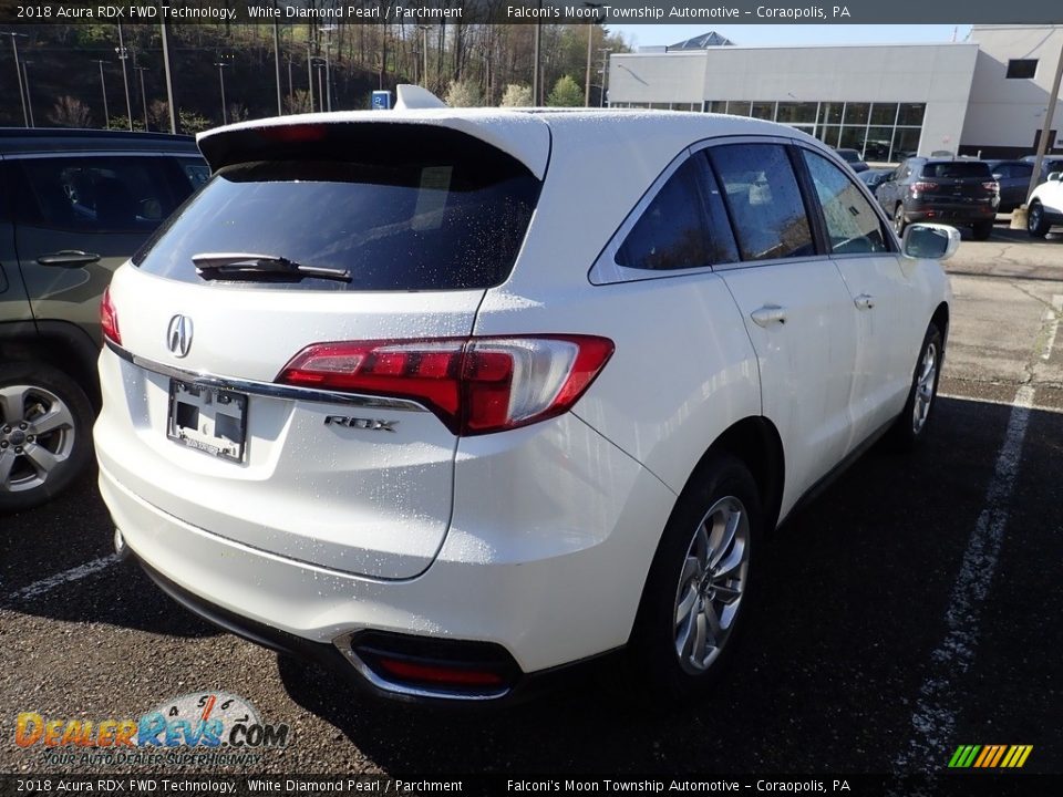 2018 Acura RDX FWD Technology White Diamond Pearl / Parchment Photo #4