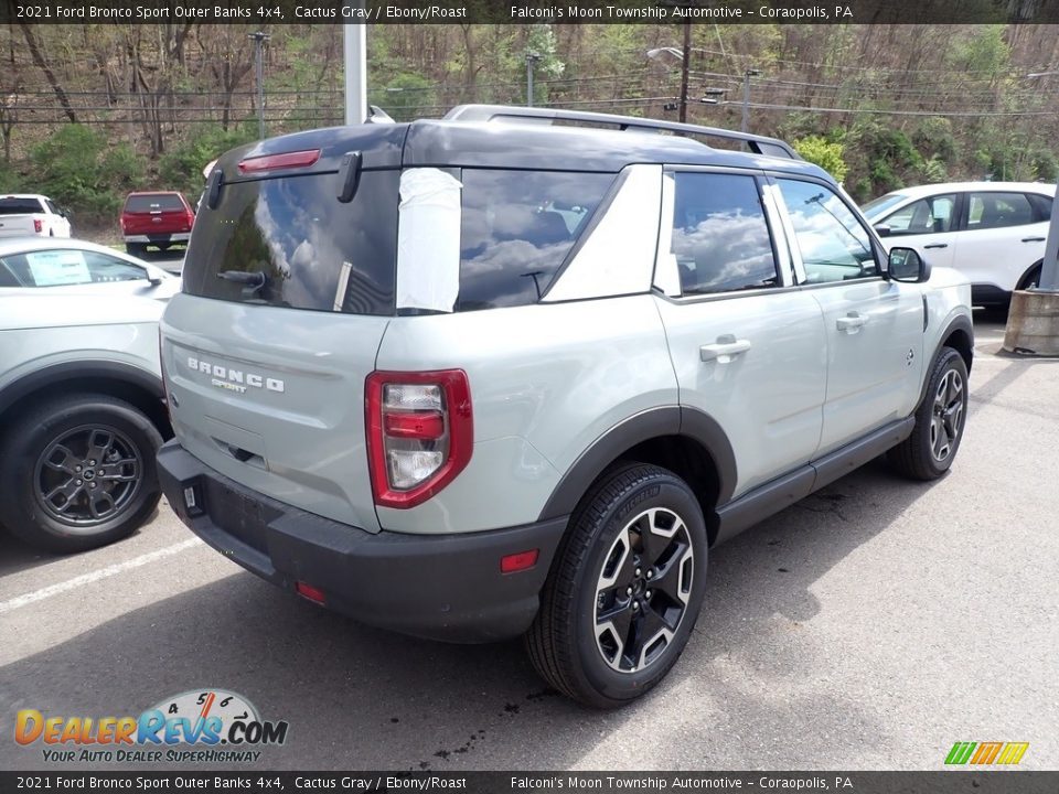 2021 Ford Bronco Sport Outer Banks 4x4 Cactus Gray / Ebony/Roast Photo #2