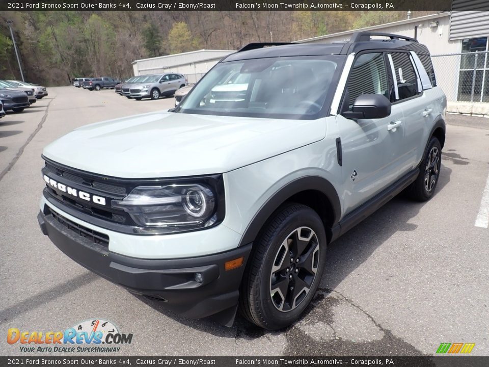 2021 Ford Bronco Sport Outer Banks 4x4 Cactus Gray / Ebony/Roast Photo #5