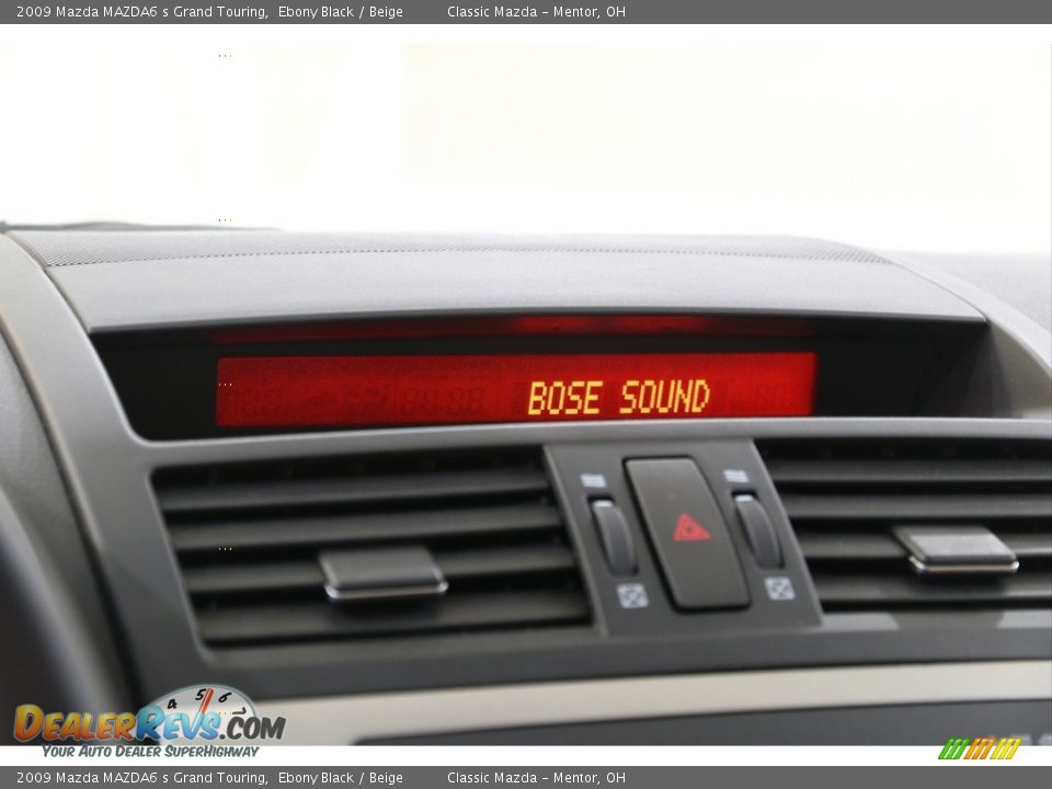 2009 Mazda MAZDA6 s Grand Touring Ebony Black / Beige Photo #9