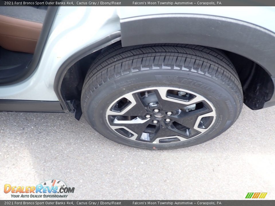 2021 Ford Bronco Sport Outer Banks 4x4 Cactus Gray / Ebony/Roast Photo #7
