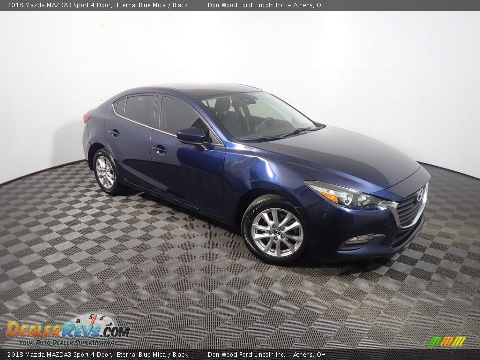 2018 Mazda MAZDA3 Sport 4 Door Eternal Blue Mica / Black Photo #3