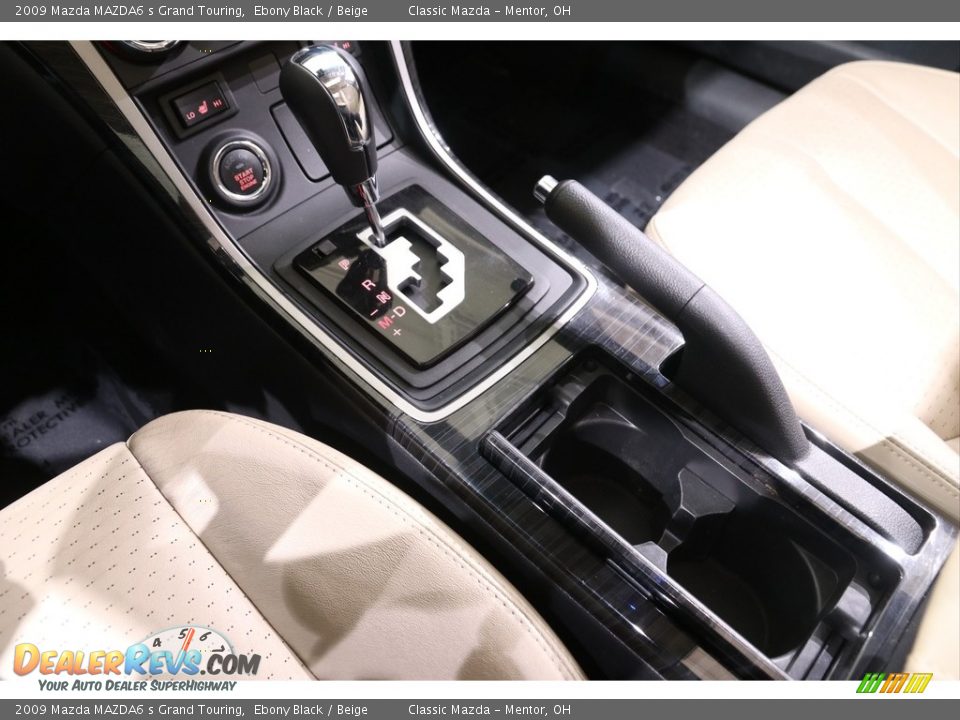 2009 Mazda MAZDA6 s Grand Touring Ebony Black / Beige Photo #13