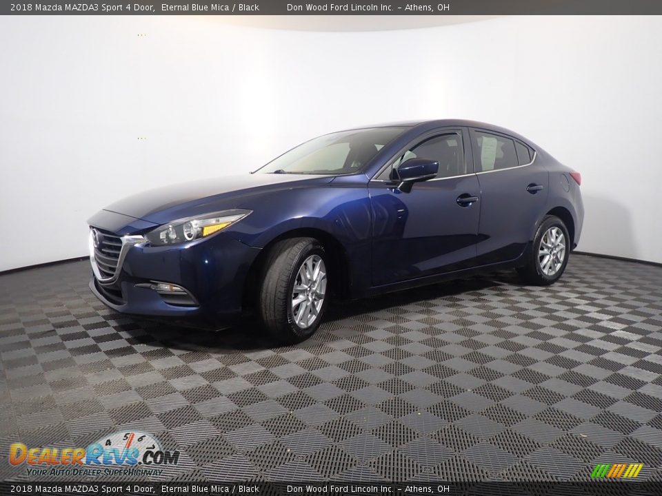 2018 Mazda MAZDA3 Sport 4 Door Eternal Blue Mica / Black Photo #7