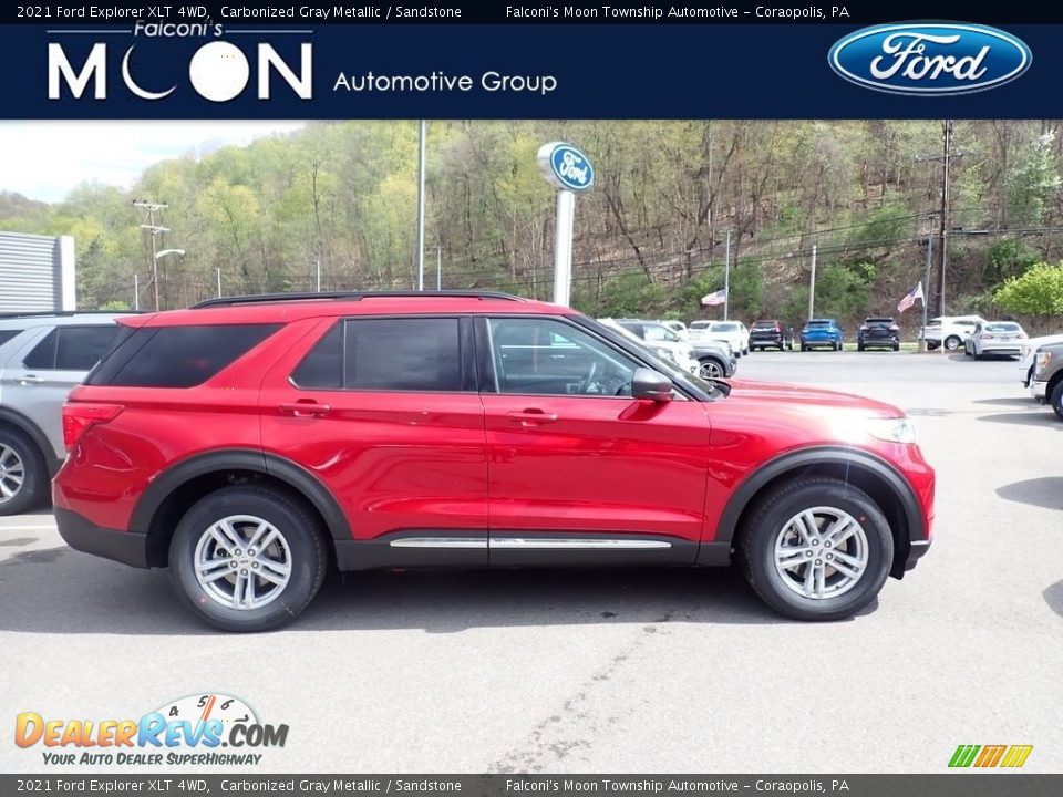 2021 Ford Explorer XLT 4WD Carbonized Gray Metallic / Sandstone Photo #1