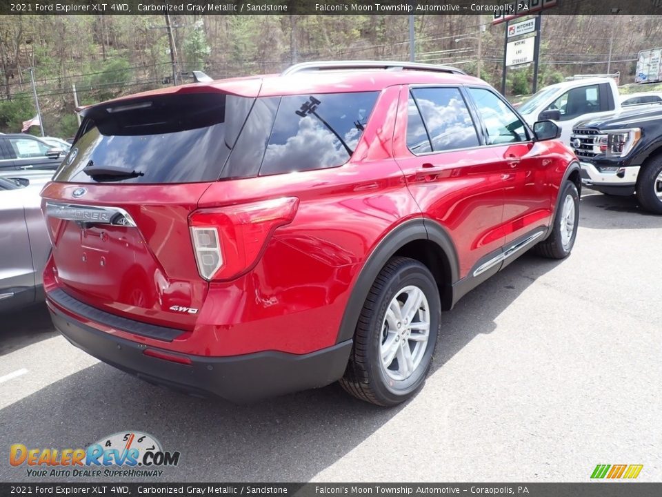 2021 Ford Explorer XLT 4WD Carbonized Gray Metallic / Sandstone Photo #2