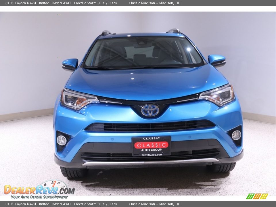 2016 Toyota RAV4 Limited Hybrid AWD Electric Storm Blue / Black Photo #2