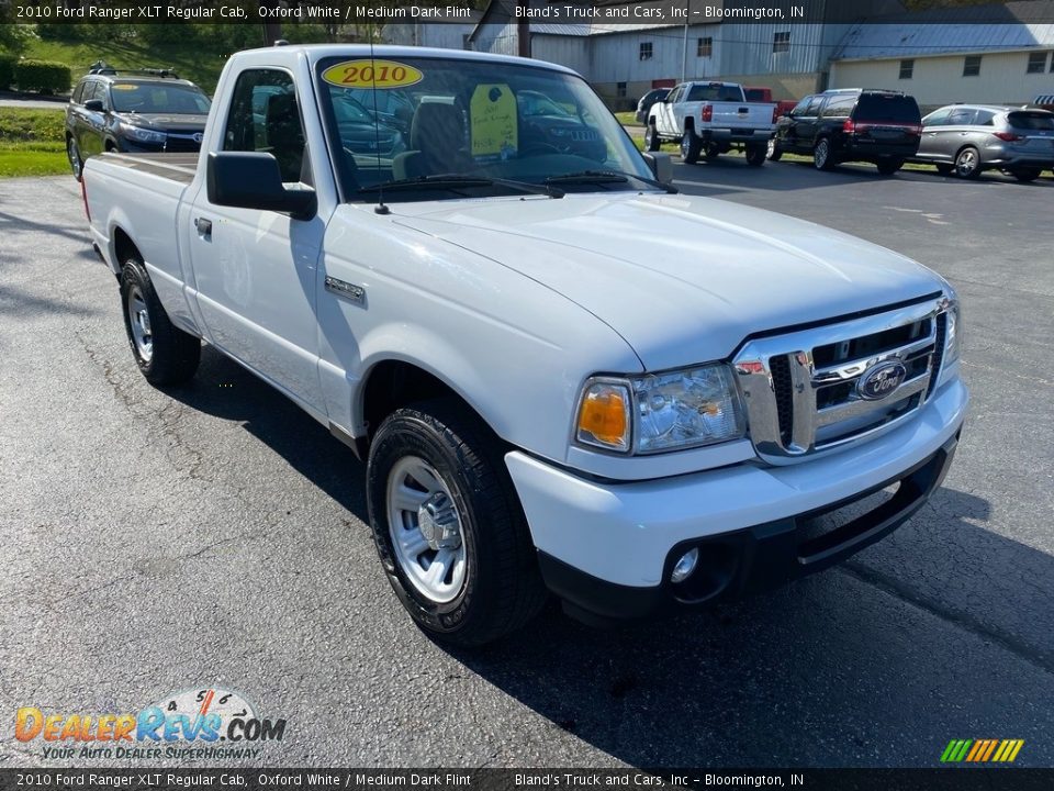 2010 Ford Ranger XLT Regular Cab Oxford White / Medium Dark Flint Photo #4